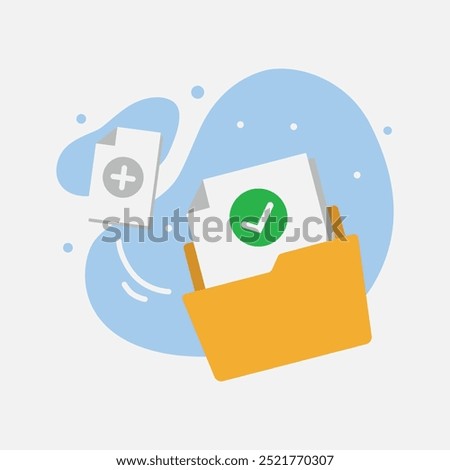 Concept of sending data, files, documents. Flat illustration design. Modern graphic elements for ui pages, infographics, icons.