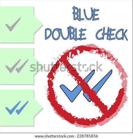 Blue Double Check