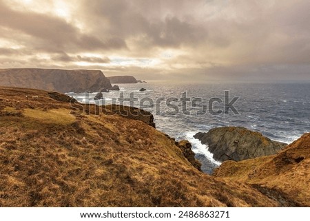 Similar – Foto Bild Wildes Meer mit Felsenküste