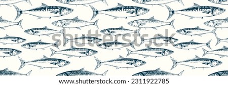 Similar – Image, Stock Photo Fish pattern background.