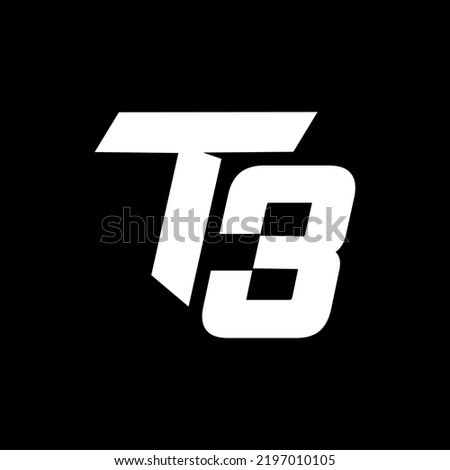 T3 letter logo template design creative