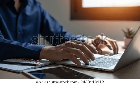 Similar – Image, Stock Photo Freelancers working from home