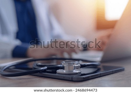 Similar – Image, Stock Photo Health care researchers working in scientific laboratory.