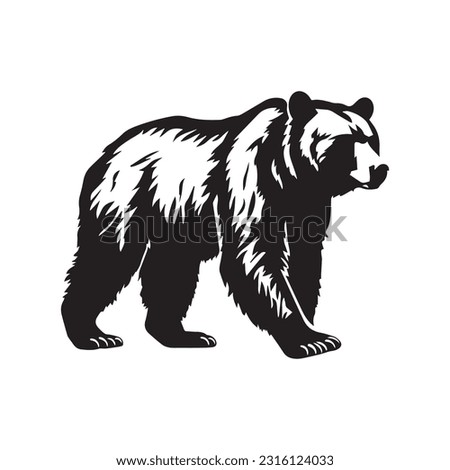 Grizzly Bear Silhouette Vector | Free download on ClipArtMag