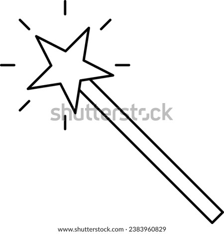 Magic wand tool, Graphic Design icon