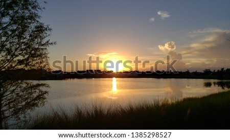 Similar – Image, Stock Photo The lake in the summer