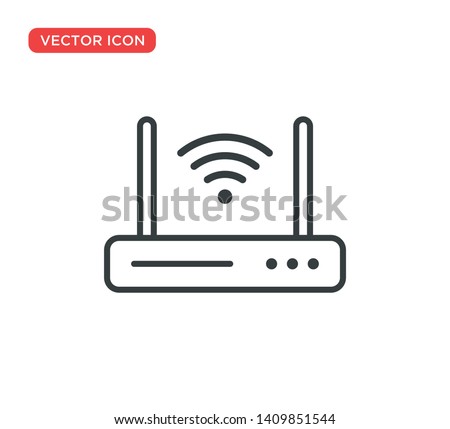 Wifi Router Icon Vector Illustration Design