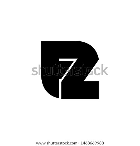 F Z / F 2 letter logo design