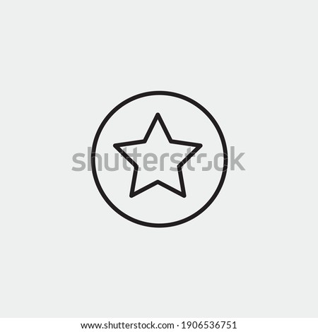 Star vector icon illustration sign