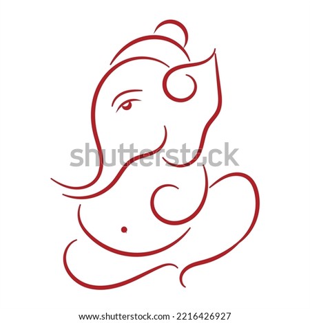 Ganesh Drawing Outline | Free download on ClipArtMag