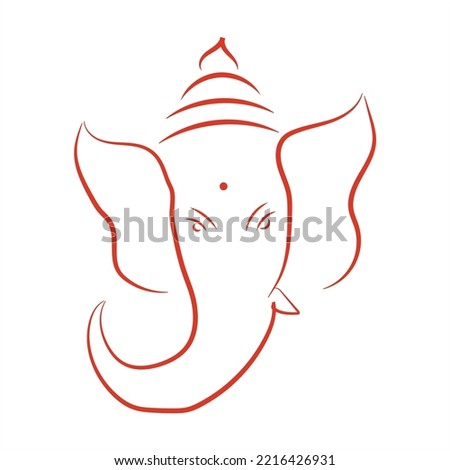 Ganesh Drawing Outline | Free download on ClipArtMag