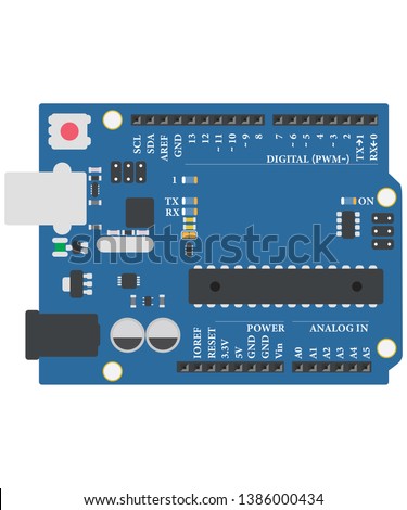 arduino board minimal / iot / vector /for education