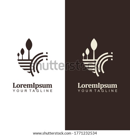 Eco Logo. Simple Landscape Logo