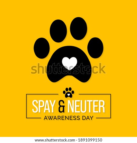 Vector illustration on the theme of Spay and Neuter awareness day observed Every February on the last Tuesday.