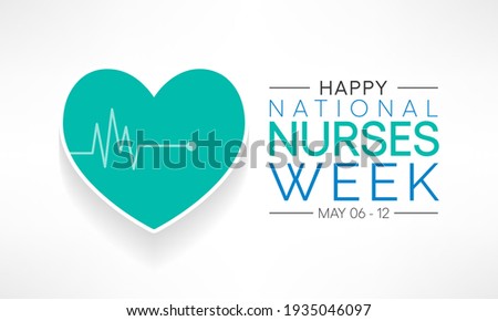 National Nurses week is observed in United states from May 6 to 12 of each year, to mark the contributions that nurses make to society. Vector illustration.