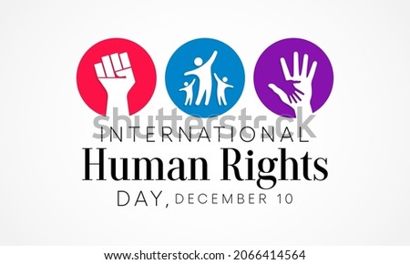 Human Rights day is observed every year on December 10, a time for people around the world to join together and stand up for the rights and dignity of all individuals. vector illustration Сток-фото © 