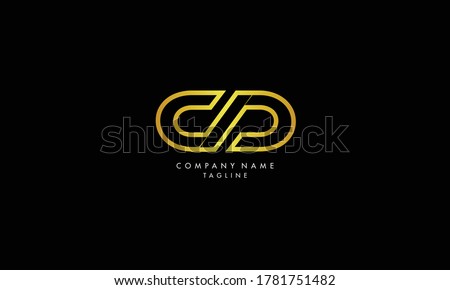 Unique and modern Abstract style Minimal Letter CD DD Logo Design Using Letters C and D in a Unique Way