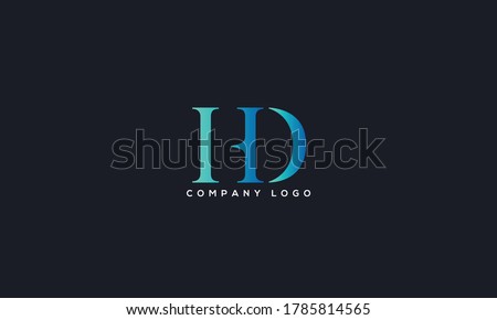 Initial Letter HD or DH Logo Design vector Template. Creative Abstract HD Logo Design Vector Illustration