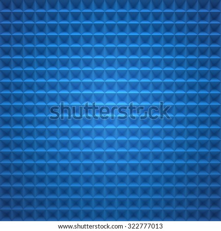 Blue abstract square background, transition from light to dark color - render