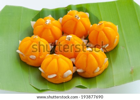 A kind of traditional Thai sweet made of flour and egg