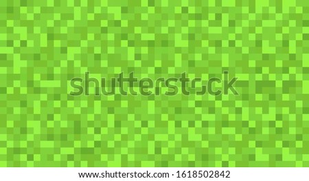 Template green seamless pixel background, backdrop, cover, pattern. Green pixel wallpaper. Vector illustration. EPS 10