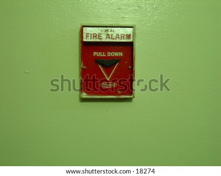 Fire Alarm Pull Down Switch Stock Photo 18274 : Shutterstock