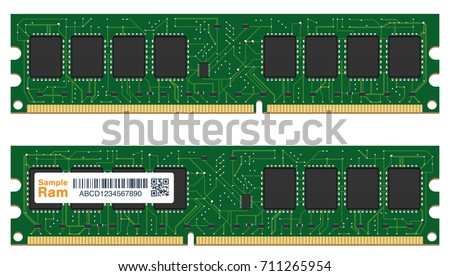 real random access memory or RAM computer 