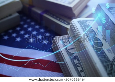 Business And Finance Concept Of U.S. Investments Doing Well Do To  Good GDP Data  Stok fotoğraf © 