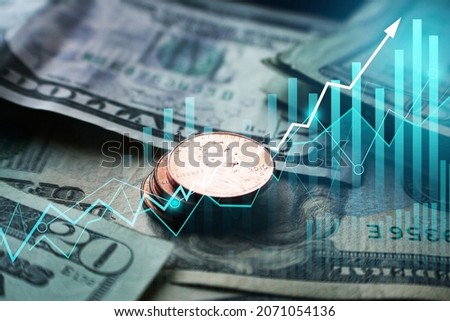 Penny Stock Investments Taking Off Concept  Zdjęcia stock © 