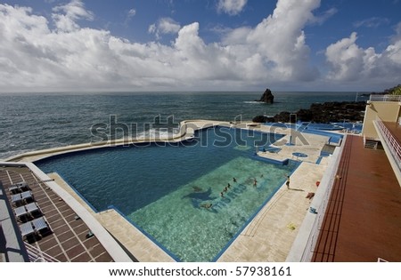 Swimming Pool near the Atlantic ocean