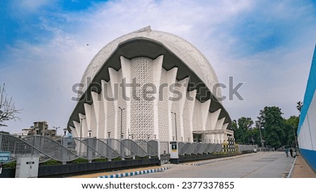 Similar – Image, Stock Photo Building complex in shell with scaffolding for the creation of living space in the Rhine-Main area in front of a blue sky with sunshine in Offenbach on the Main in Hesse