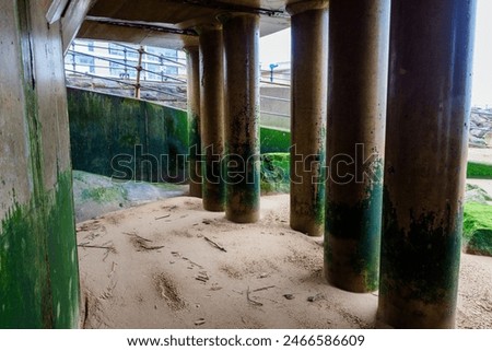 Similar – Image, Stock Photo View under the pier in Scripps Beach, San Diego