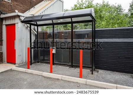 Image, Stock Photo Smoking shelter Design