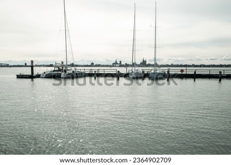 Similar – Image, Stock Photo View from Altefähr to Stralsund, Rügen