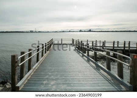 Similar – Image, Stock Photo View from Altefähr to Stralsund, Rügen