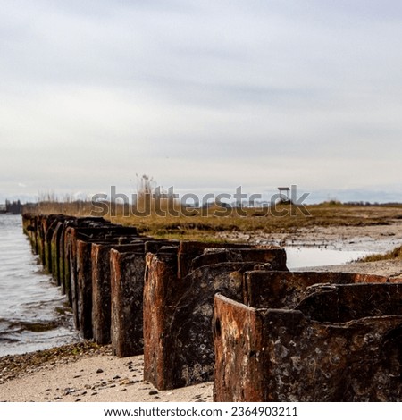 Similar – Image, Stock Photo View from Altefähr to Stralsund, Rügen