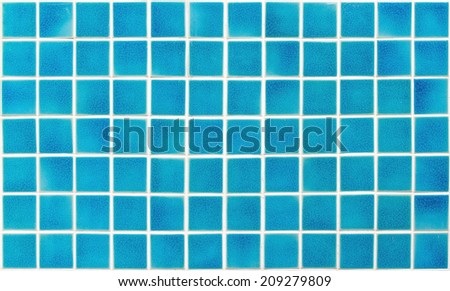 Turquoise ceramic tiles texture with white filling