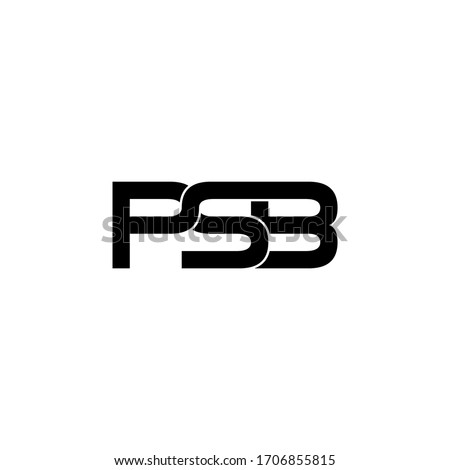 psb letter original monogram logo design