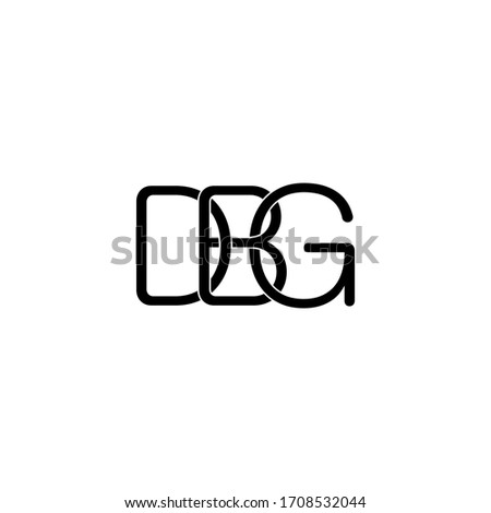 dbg letter original monogram logo design