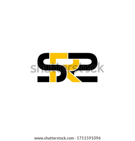 sr2 letter original monogram logo design