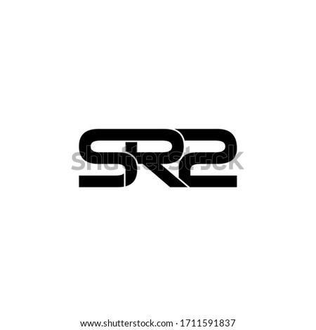 sr2 letter original monogram logo design