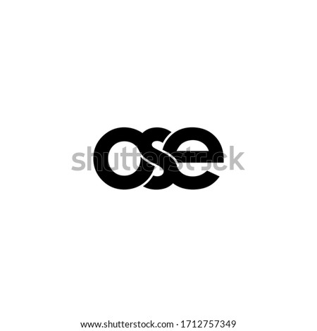 ose letter original monogram logo design