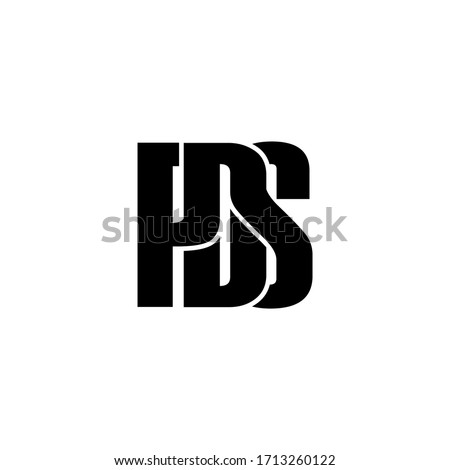 pds letter original monogram logo design