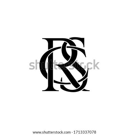 rsc letter original monogram logo design Foto stock © 