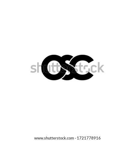 osc letter original monogram logo design