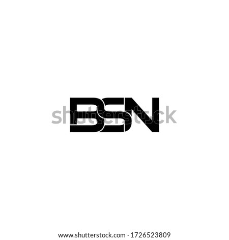 bsn letter original monogram logo design