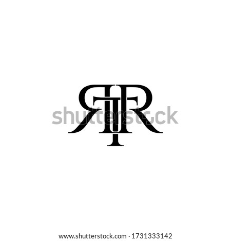 rtr letter original monogram logo design