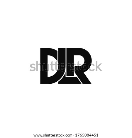 dlr letter original monogram logo design