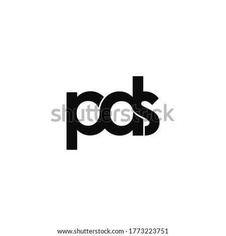 pds letter original monogram logo design