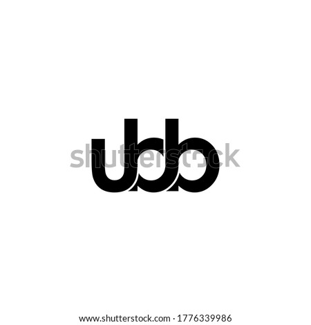 ubb letter original monogram logo design